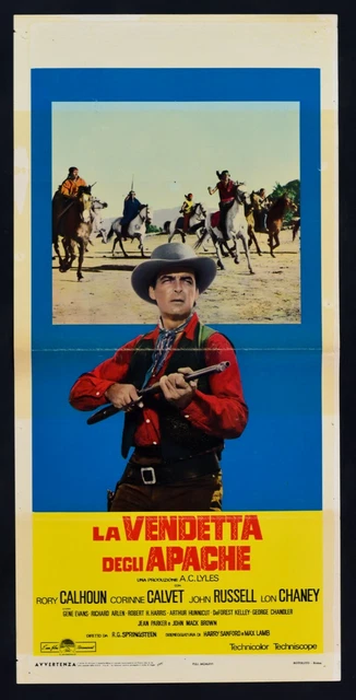 Affiche La Vendetta Des Apaches Calhoun Calvet Russel Chaney Western N11