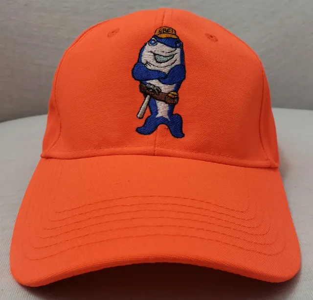 Builderfish Promo Hat Baseball Cap Blaze Orange Adjustable Custom Home Builders
