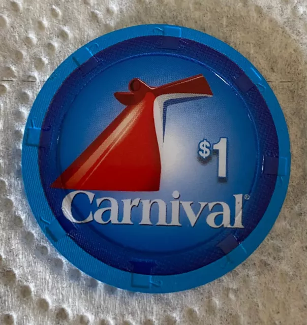 Carnival Cruise Line ..$1.00 Casino Chip .from ms Carnival Celebration 2022