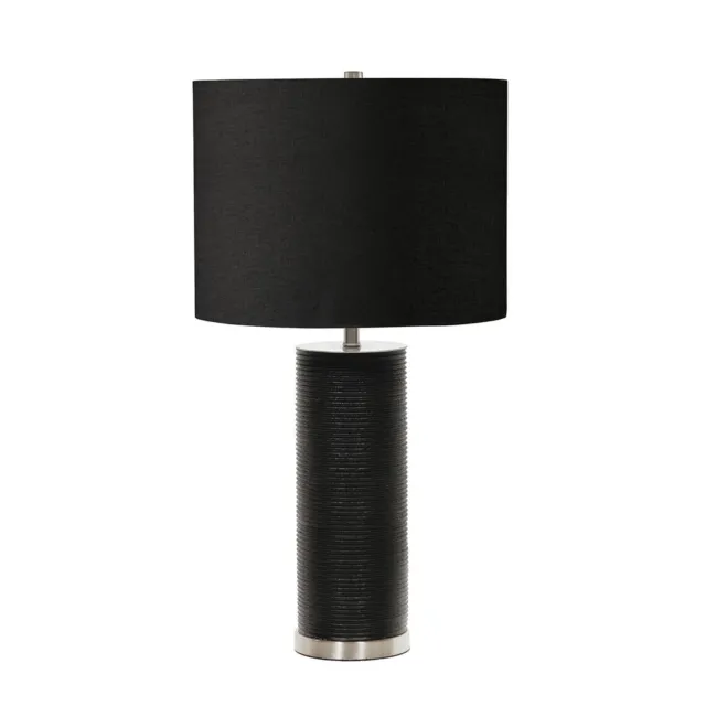 Tischlampe LEILA Schwarz Porzellan H:65cm Bodenlampe Wohnzimmer Schlafzimmer