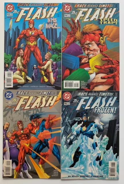 Flash #113 to #116 (DC 1996) 4 x VF+ issues