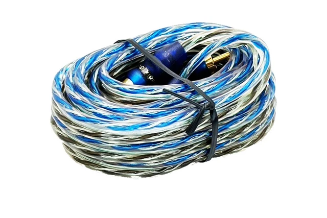 Phoenix Gold 10' Ft 2 Ch Twisted Pair RCA Cable Subwoofer Speaker Car Amp Wire