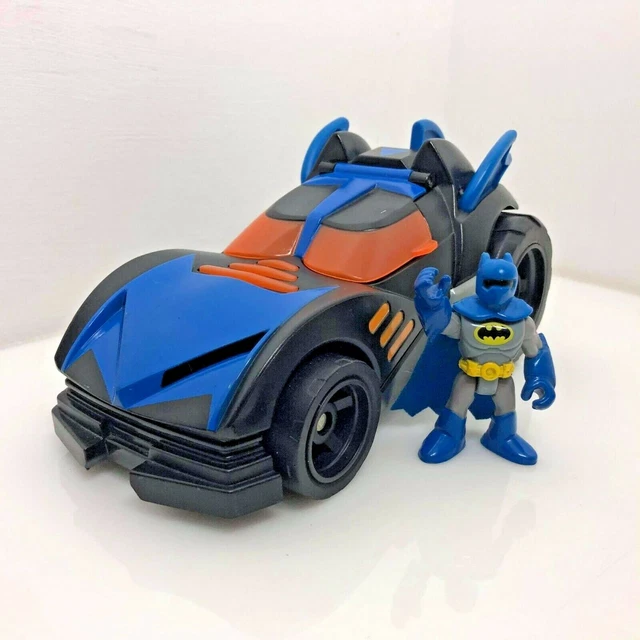 FISHER PRICE IMAGINEXT DC Batman Batmobile Car Lights Sounds & figure