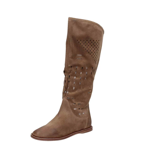 Chaussures Femme GIANNI CRASTO 40 Ue Bottes Brun en Daim EZ735-40