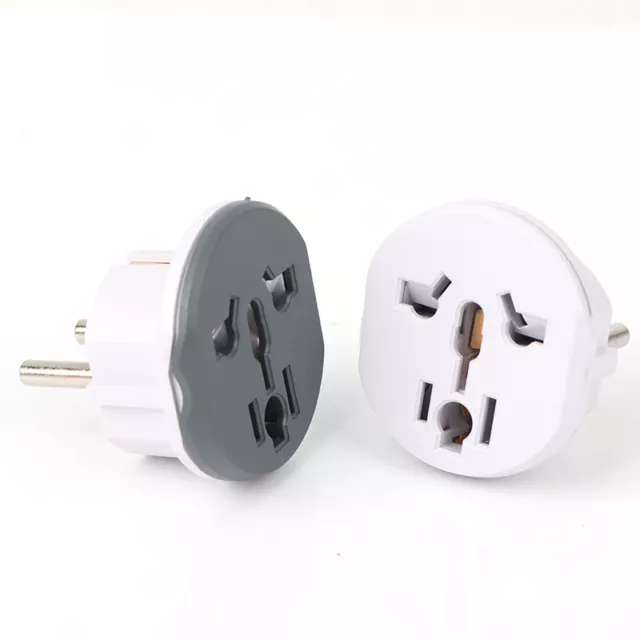 Universal EU Plug Converter 2 Round Pin Socket AU US UK CN To EU Wall Socket GS