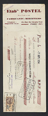 CHARLIER & G SALLE" en 1925 USINE de PLATRES "Ets LAGOGUE / J XI° PARIS 