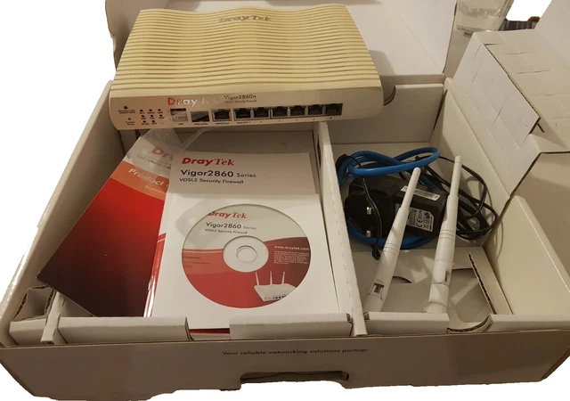 DrayTek Vigor 2860N 300 Mbps 1000Mbps Wireless N Router (2860N) Security Firewal