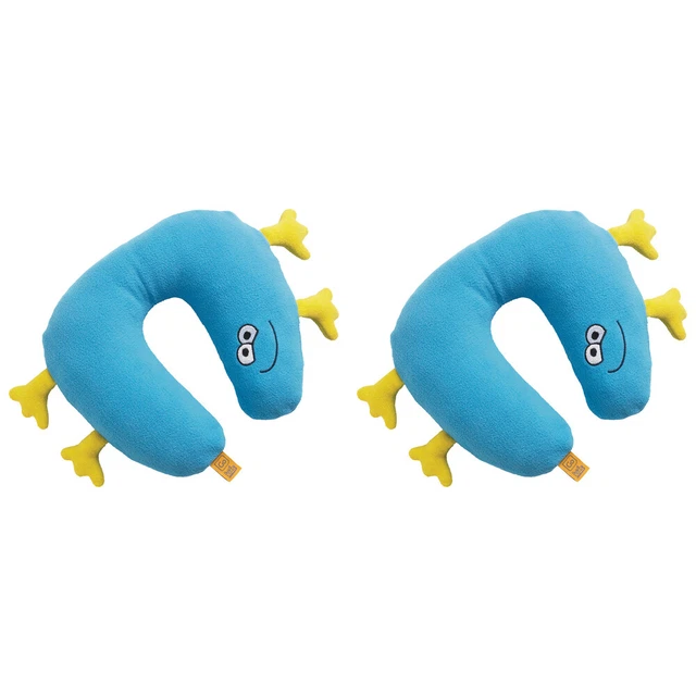 2x Go Travel Baby/Toddler Car Seat/Flight Head/Neck Support Foam Pillow Blue 6m+