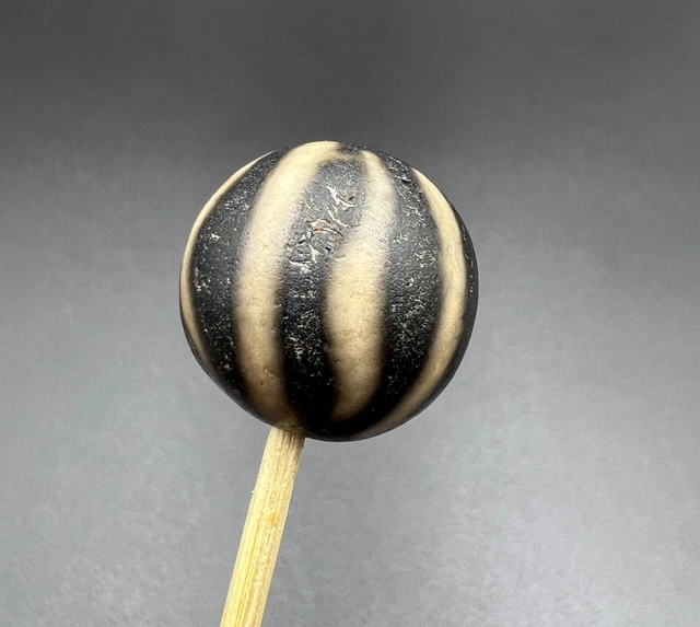 Burmese Pyu Pagan Antique Melon Design Pattern Agate Stone Bead
