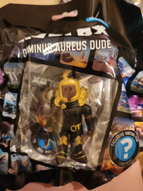 Roblox Backpack Clips Series 1 DOMINUS AUREUS DUDE Toy +TARNISHED