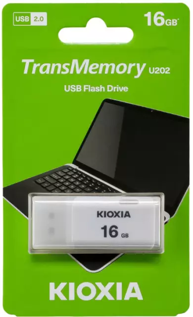 Kioxia USB 2.0 Memory Stick Flash Drive TransMemory U202 - 8GB/16GB/32GB/64GB