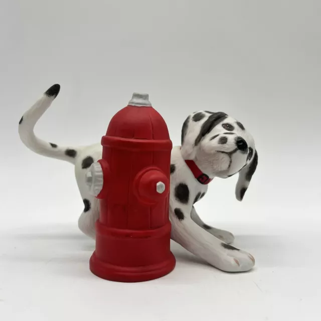 Princeton Gallery Dalmatian with Fire Hydrant Hide N' Seek Fire Fighter Figurine