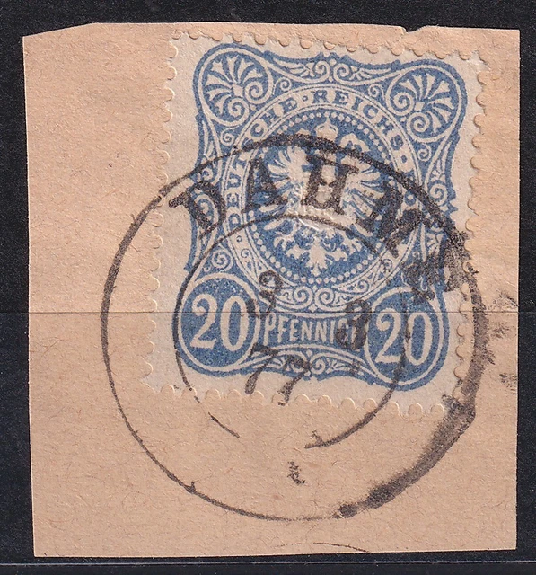 64968) DAHME Brandenburg 1877 nachverwendeter Preußen-Stempel