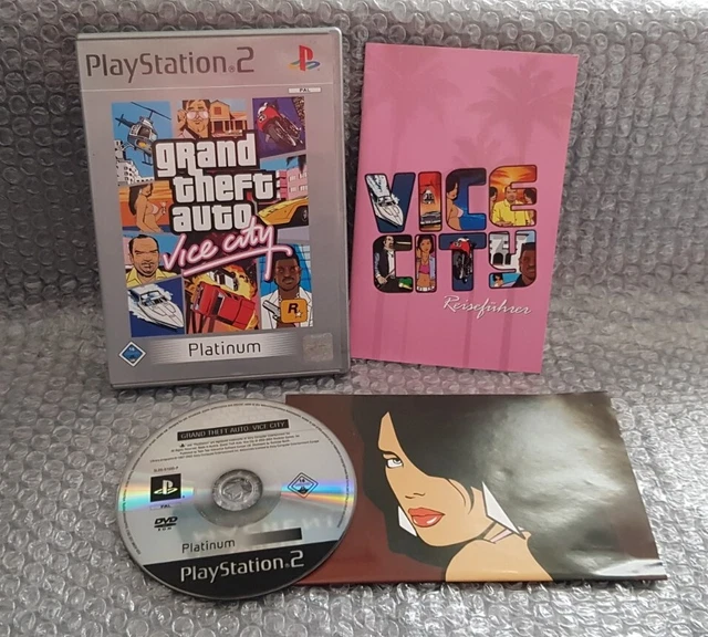Grand Theft Voiture Vice City Gta sony PS2 Pal Eng Italien Original Avec Manuel