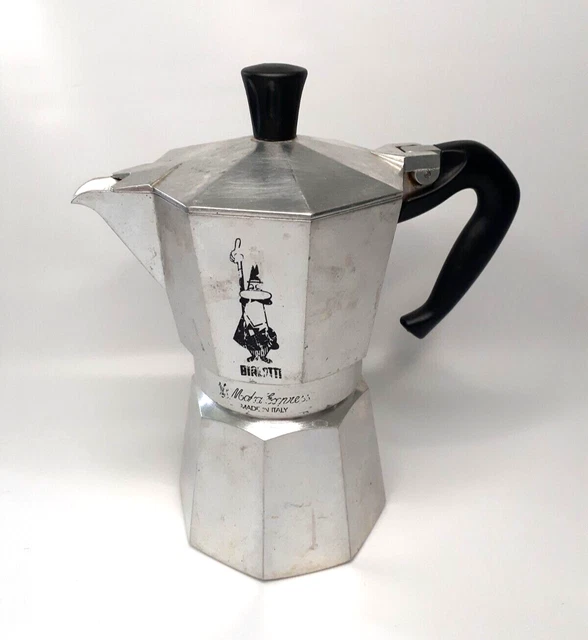 BIALETTI MOKA EXPRESS Stovetop Espresso Coffee Maker 6 cups VINTAGE