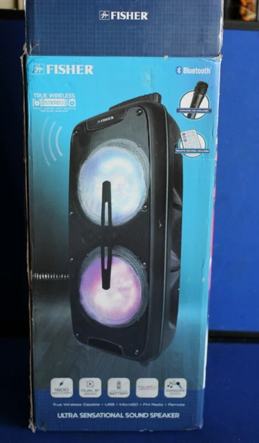 Fisher Bluetooth Ultra Sensational Sound Speaker Fbx892Km New Open Box Fisher Bluetooth Ultra Sensational Sound Speaker Fbx892Km New Open Box