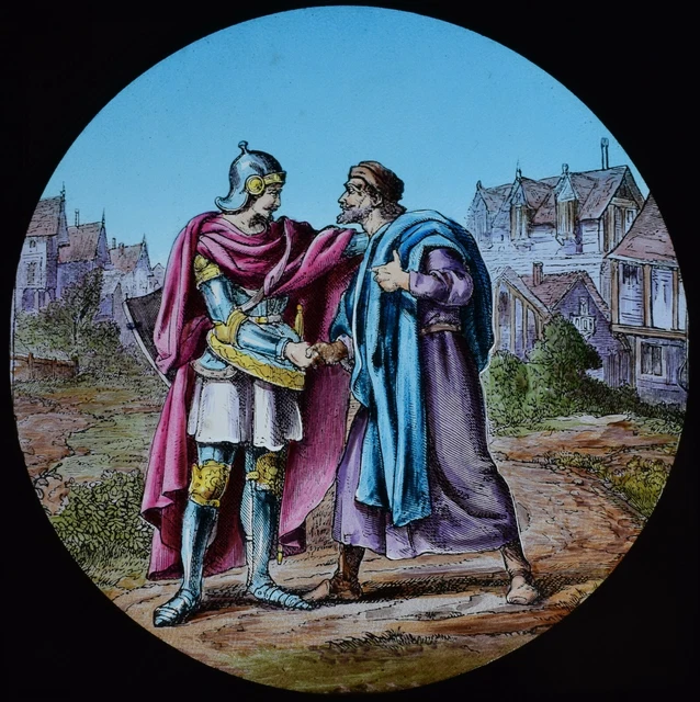 Magic Lantern Slide PILGRIMS PROGRESS NO70 C1890 JOHN BUNYAN ILLUSTRATION