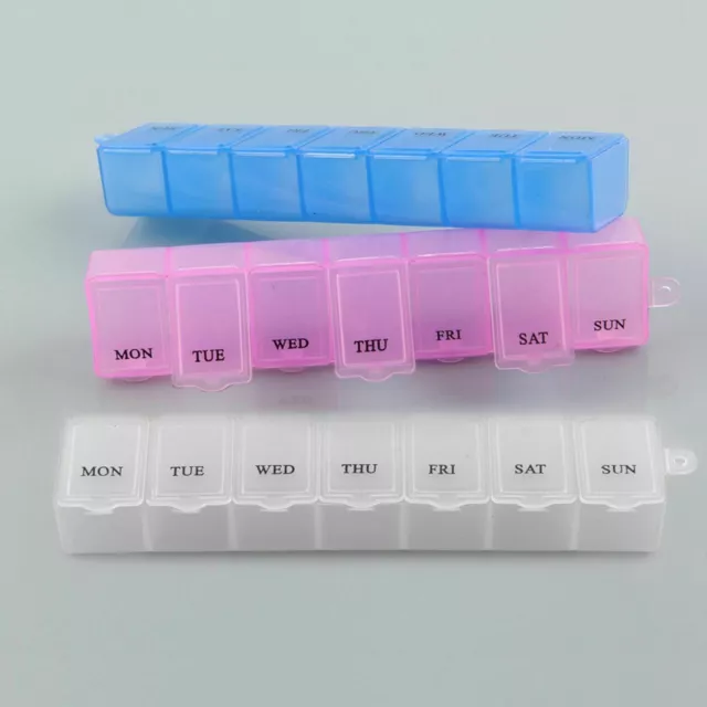 7 Day Large Pill Box Holder Tablet Container Organiser Dispenser Storage Vitamin