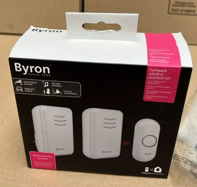 byron Wireless Doorbell Set - Twin