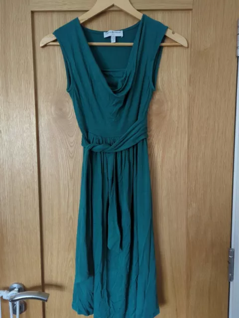 Green Maternity Nursing Dress Small 8/10