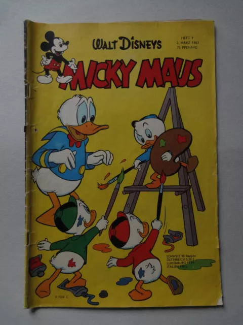 Walt Disneys Micky Maus Heft 1963 Nr. 9 - recht guter Zustand