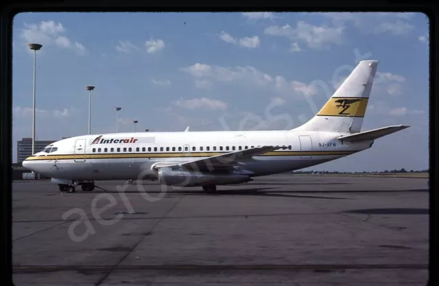 Interair Boeing 737-200 9J-AFW Feb 98 Kodachrome Slide/Dia A11