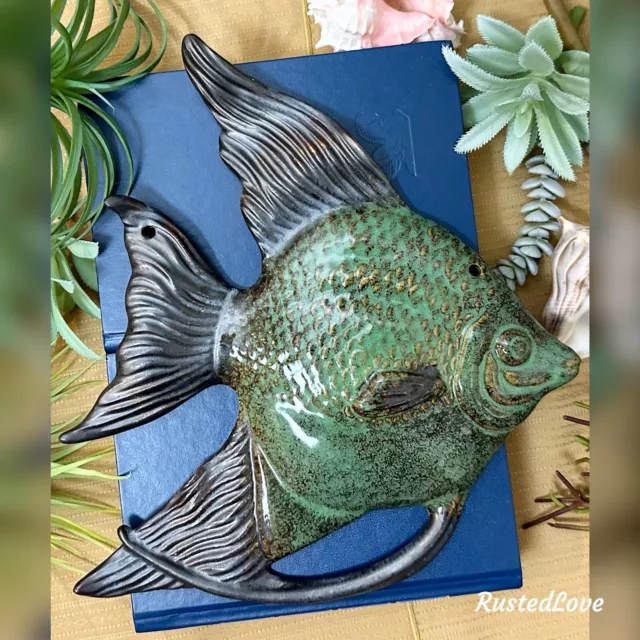 Beach Wall Decor, Seahorse, Shell, Angel Fish, Sword Fish Ceramic Nautical *