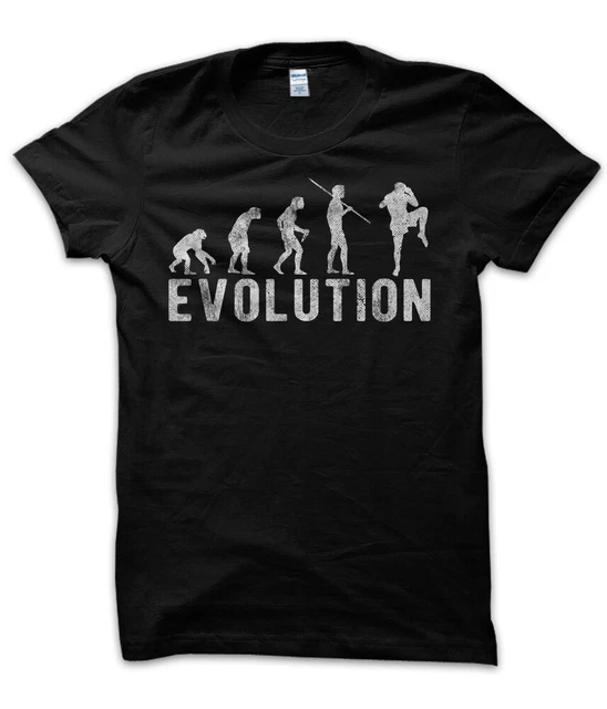 T-Shirt Maglietta Evolution Muay Thai Boxe Tailandese Sport Palestra Gym Uomo