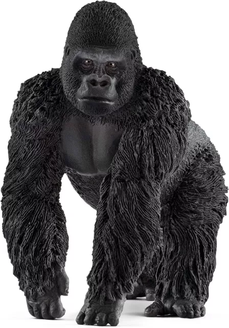 Schleich Wild Life Realistic Male Gorilla Animal Figurine - Authentic...