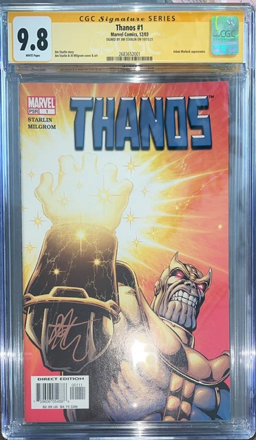 Thanos #1 CGC SS 9.8 Signed by Jim Starlin