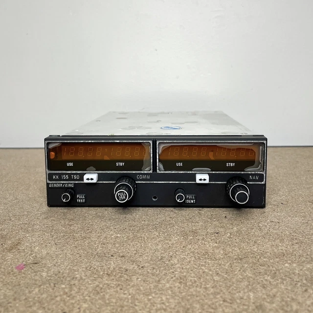 Bendix King KX-155 Nav Com PN 069-1024-42 14V With Glideslope - As Removed