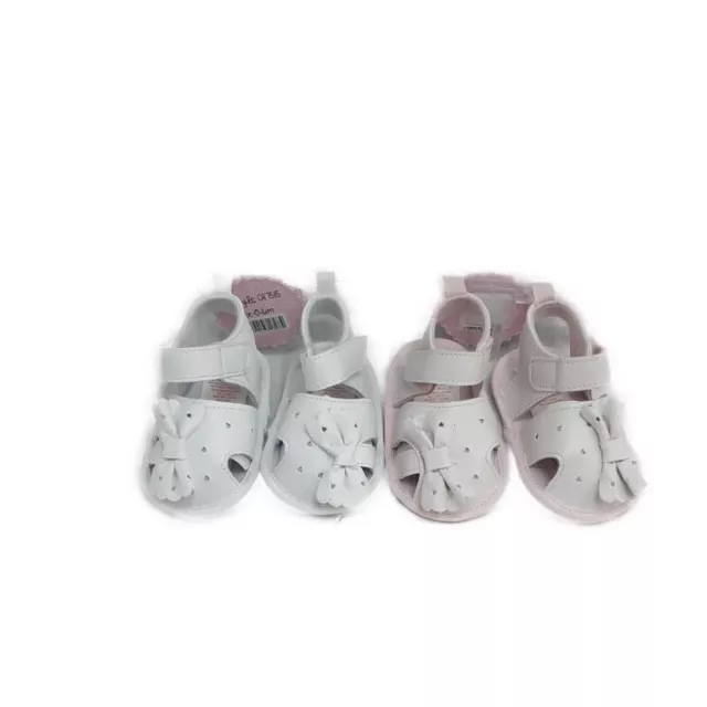 CHAUSSURES SANDALES NOEUD B b Fille Souple Fille Rose ou Blanche