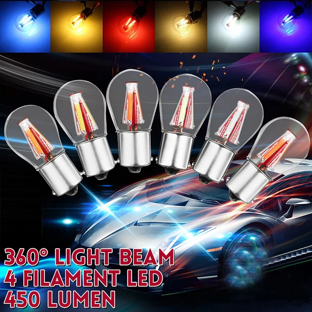 1x Bulb 4 LED 12V 1157 BAY15D 21/5W Car Reverse Backup Tail Stop Brake Light