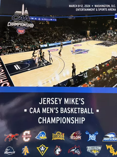 2024 MENS CAA Basketball Tournament College Game Program FINAL FOUR NCAA 2024