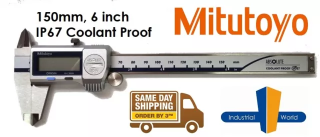 Mitutoyo Absolute Coolant Proof IP67 Digital Caliper 6 inch 0-150mm -500-752-20