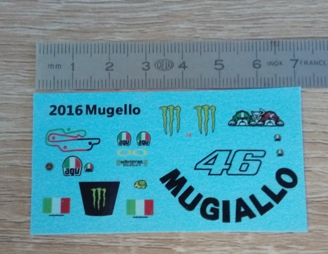 Casque Moto GP 1/12 – AGV Marco Bezzecchi 2023 – Fait Main – Valentino Rossi