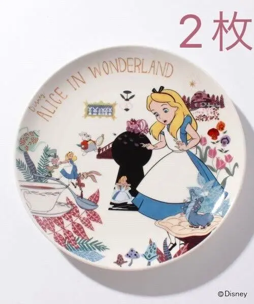 Alice in Wonderland Birthday Party Supplies Dinner Plates, Desert