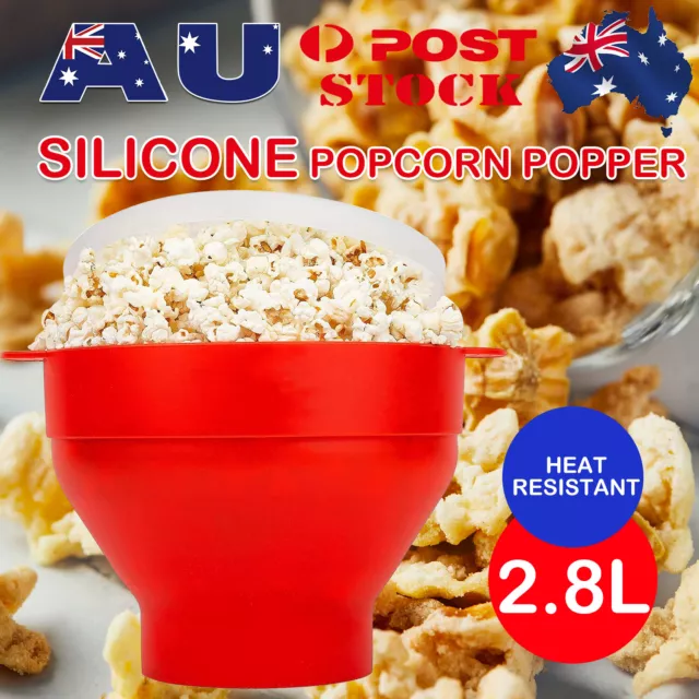 Popcorn Maker Microwave Bowl Home Pop Corn Popper Popping Machine Cooker Snack O