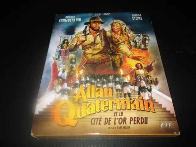 BLU-RAY + DVD "ALLAN QUATERMAIN ET LA CITE DE L'OR PERDU" Richard CHAMBERLAIN