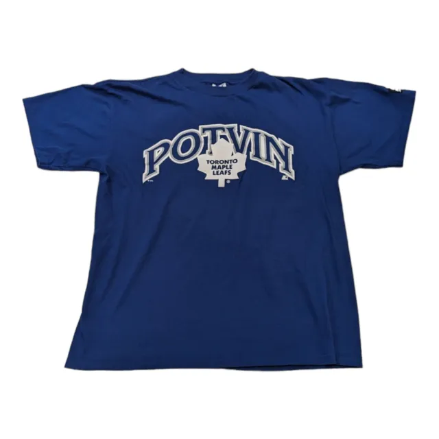 Vintage 90s TORONTO MAPLE LEAFS Felix Potvin NHL Shirt Size Large