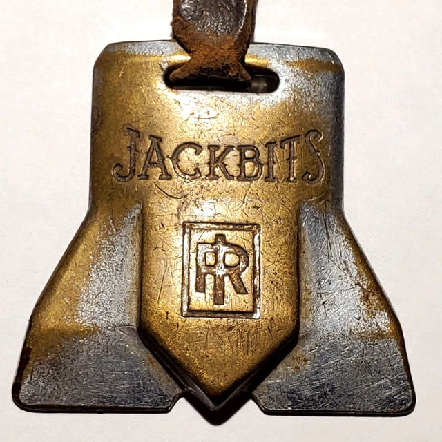 Vintage Ingersoll Rand Co Watch Fob Drilling Mining Rock Bit Drill Miner Antique 2