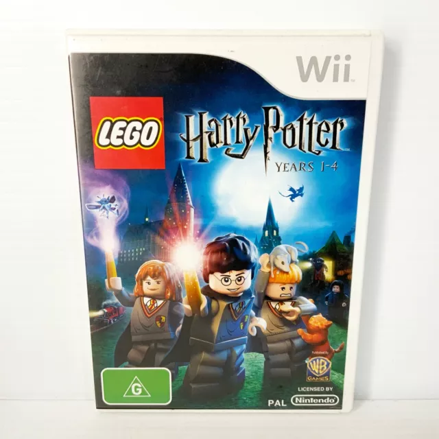 LEGO Harry Potter Years 1-4 DVD combo Nintendo Wii Wii U Complete CIB w/  manual