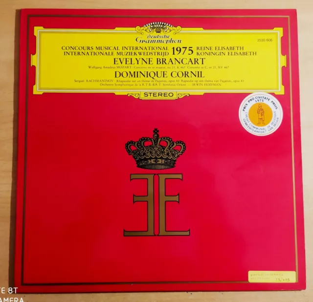 Evelyne Brancart / Dominique Cornil - Mozart / Rachmaninov French Lp Dg Ex++