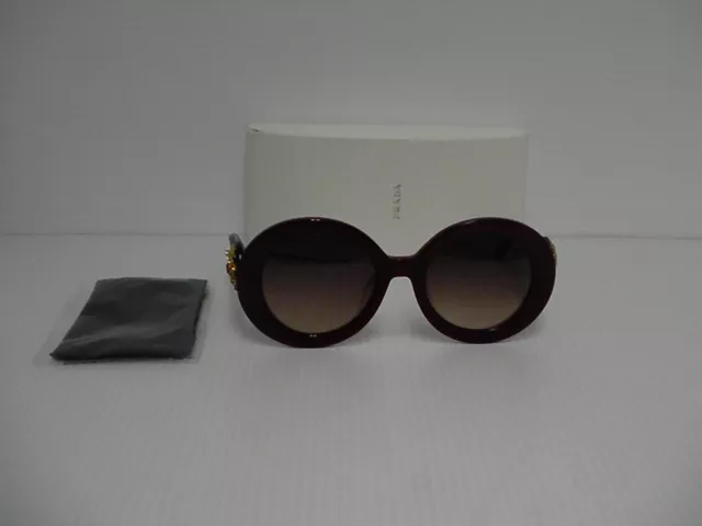 Womens Prada new sunglasses round women spr 27QS NAG-0A6 Swarovski Crystal