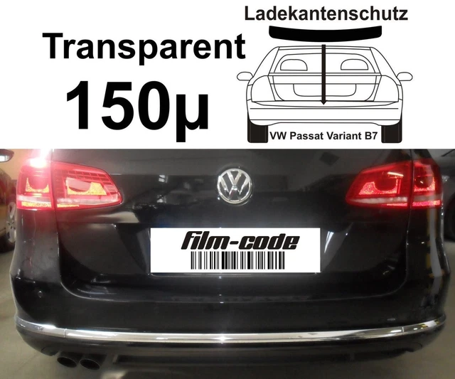 Lackschutzfolie Ladekantenschutz für VW Passat Variant B7 transparent 150µ
