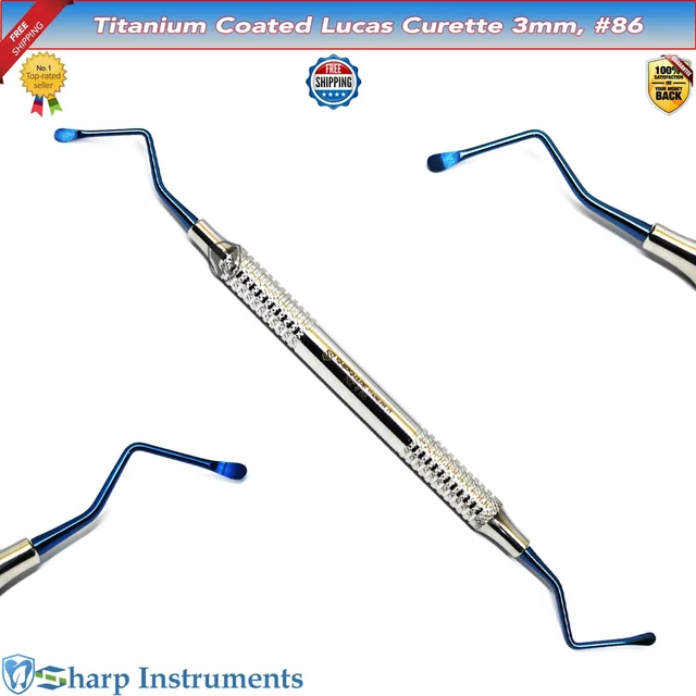 PERIODONTAL SURGICAL BONE Lucas Curette 3mm Double Ended Dental ...