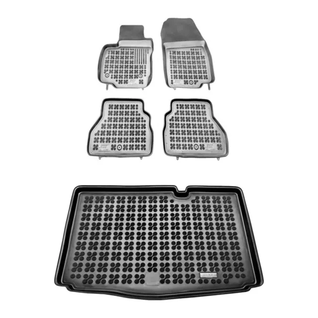 Ensemble de tapis de sol et tapis pour Ford B-MAX. plancher inférieur du coffre.