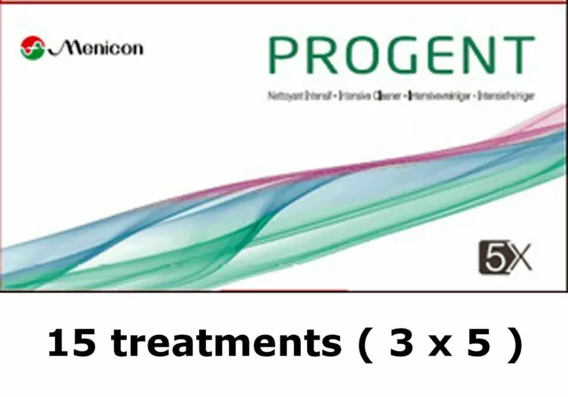 15 limpiador intensivo de lentes duras y permeables al gas Menicon Progent SP 3 cajas