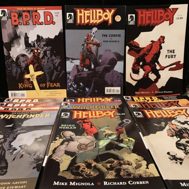 Hellboy 18 Comic Lot: The Corpse, The Fury, Being human, BPRD, Witch Finder +