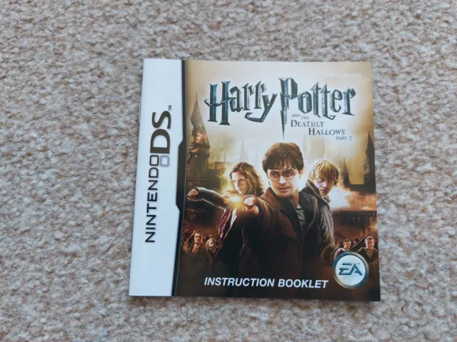 Nintendo ds booklet instructions manual harry potter deathly hallows part 2
